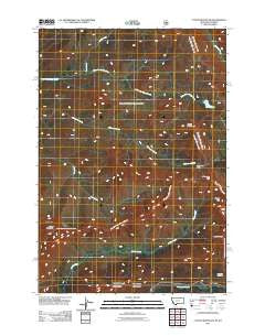 Cutoff Mountain Montana Historical topographic map, 1:24000 scale, 7.5 X 7.5 Minute, Year 2011