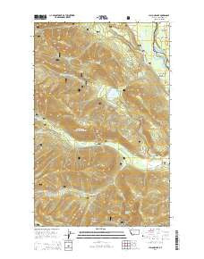 Cyclone Lake Montana Current topographic map, 1:24000 scale, 7.5 X 7.5 Minute, Year 2014