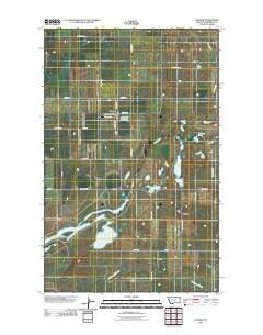 Dagmar Montana Historical topographic map, 1:24000 scale, 7.5 X 7.5 Minute, Year 2011