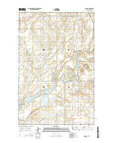 Dagmar Montana Current topographic map, 1:24000 scale, 7.5 X 7.5 Minute, Year 2014