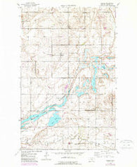 Dagmar Montana Historical topographic map, 1:24000 scale, 7.5 X 7.5 Minute, Year 1946