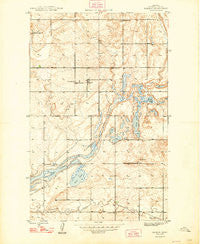 Dagmar Montana Historical topographic map, 1:24000 scale, 7.5 X 7.5 Minute, Year 1948