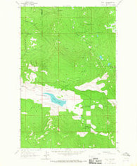 Dahl Lake Montana Historical topographic map, 1:24000 scale, 7.5 X 7.5 Minute, Year 1964