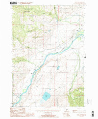 Dailey Lake Montana Historical topographic map, 1:24000 scale, 7.5 X 7.5 Minute, Year 1988