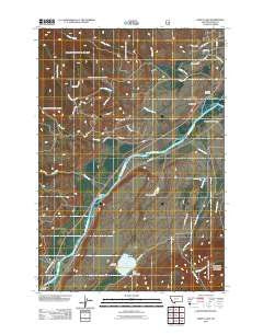 Dailey Lake Montana Historical topographic map, 1:24000 scale, 7.5 X 7.5 Minute, Year 2011