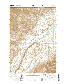 Dailey Lake Montana Current topographic map, 1:24000 scale, 7.5 X 7.5 Minute, Year 2014
