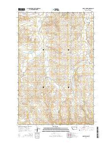 Dailey Spring Montana Current topographic map, 1:24000 scale, 7.5 X 7.5 Minute, Year 2014