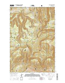 Daisy Peak Montana Current topographic map, 1:24000 scale, 7.5 X 7.5 Minute, Year 2014