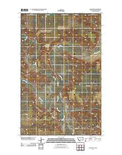 Daleview Montana Historical topographic map, 1:24000 scale, 7.5 X 7.5 Minute, Year 2011