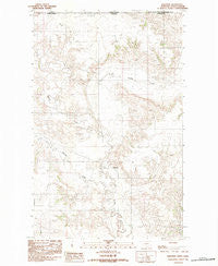 Daleview Montana Historical topographic map, 1:24000 scale, 7.5 X 7.5 Minute, Year 1983