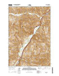 Dalys Montana Current topographic map, 1:24000 scale, 7.5 X 7.5 Minute, Year 2014
