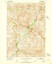 Dalys Montana Historical topographic map, 1:24000 scale, 7.5 X 7.5 Minute, Year 1952