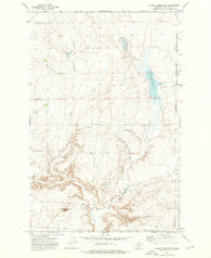 Dammel Reservoir Montana Historical topographic map, 1:24000 scale, 7.5 X 7.5 Minute, Year 1972