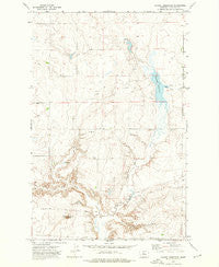 Dammel Reservoir Montana Historical topographic map, 1:24000 scale, 7.5 X 7.5 Minute, Year 1972
