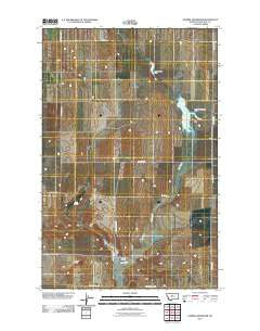Dammel Reservoir Montana Historical topographic map, 1:24000 scale, 7.5 X 7.5 Minute, Year 2011