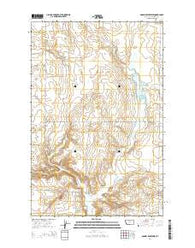 Dammel Reservoir Montana Current topographic map, 1:24000 scale, 7.5 X 7.5 Minute, Year 2014