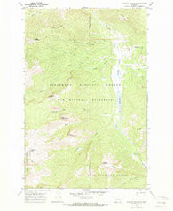Danaher Mountain Montana Historical topographic map, 1:24000 scale, 7.5 X 7.5 Minute, Year 1970