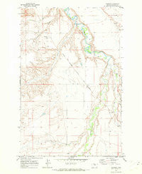Danvers Montana Historical topographic map, 1:24000 scale, 7.5 X 7.5 Minute, Year 1970