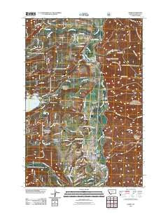 Darby Montana Historical topographic map, 1:24000 scale, 7.5 X 7.5 Minute, Year 2011