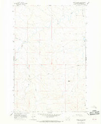 Darby Buttes Montana Historical topographic map, 1:24000 scale, 7.5 X 7.5 Minute, Year 1965