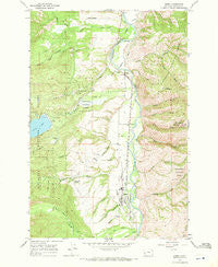 Darby Montana Historical topographic map, 1:24000 scale, 7.5 X 7.5 Minute, Year 1964