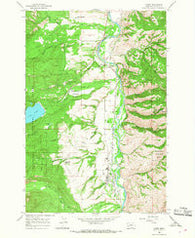 Darby Montana Historical topographic map, 1:24000 scale, 7.5 X 7.5 Minute, Year 1964