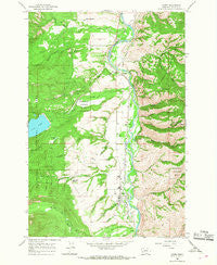 Darby Montana Historical topographic map, 1:24000 scale, 7.5 X 7.5 Minute, Year 1964
