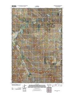 Darby Buttes Montana Historical topographic map, 1:24000 scale, 7.5 X 7.5 Minute, Year 2011