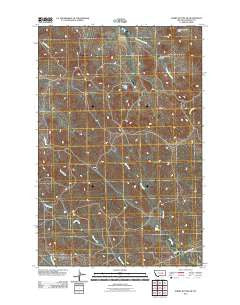 Darby Buttes SW Montana Historical topographic map, 1:24000 scale, 7.5 X 7.5 Minute, Year 2011