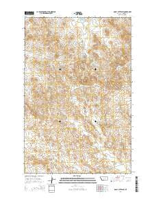 Darby Buttes SW Montana Current topographic map, 1:24000 scale, 7.5 X 7.5 Minute, Year 2014