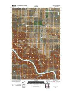 Dark Butte Montana Historical topographic map, 1:24000 scale, 7.5 X 7.5 Minute, Year 2011