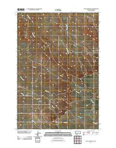 Davis Creek East Montana Historical topographic map, 1:24000 scale, 7.5 X 7.5 Minute, Year 2011