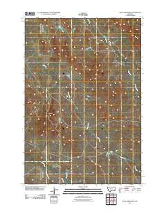Davis Creek West Montana Historical topographic map, 1:24000 scale, 7.5 X 7.5 Minute, Year 2011