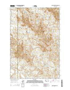 Davis Creek West Montana Current topographic map, 1:24000 scale, 7.5 X 7.5 Minute, Year 2014