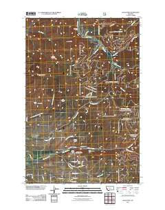 Davis Point Montana Historical topographic map, 1:24000 scale, 7.5 X 7.5 Minute, Year 2011