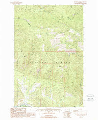 De Borgia North Montana Historical topographic map, 1:24000 scale, 7.5 X 7.5 Minute, Year 1988