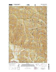 De Borgia North Montana Current topographic map, 1:24000 scale, 7.5 X 7.5 Minute, Year 2014