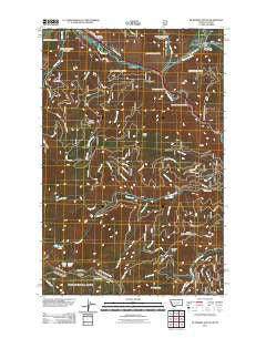 De Borgia South Montana Historical topographic map, 1:24000 scale, 7.5 X 7.5 Minute, Year 2011