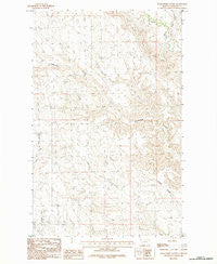 Dead Horse Coulee Montana Historical topographic map, 1:24000 scale, 7.5 X 7.5 Minute, Year 1984