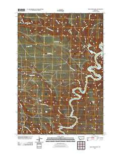 Dead Indian Hill Montana Historical topographic map, 1:24000 scale, 7.5 X 7.5 Minute, Year 2011