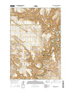 Dead Indian Hill Montana Current topographic map, 1:24000 scale, 7.5 X 7.5 Minute, Year 2014