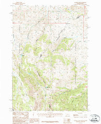 Deadman Lake Montana Historical topographic map, 1:24000 scale, 7.5 X 7.5 Minute, Year 1987