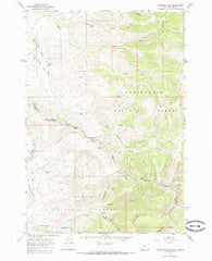 Deadman Pass Montana Historical topographic map, 1:24000 scale, 7.5 X 7.5 Minute, Year 1965