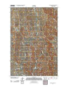 Deadman Creek Montana Historical topographic map, 1:24000 scale, 7.5 X 7.5 Minute, Year 2011