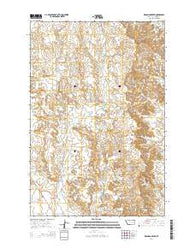 Deadman Creek Montana Current topographic map, 1:24000 scale, 7.5 X 7.5 Minute, Year 2014