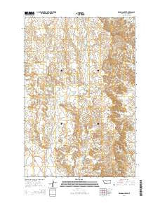 Deadman Creek Montana Current topographic map, 1:24000 scale, 7.5 X 7.5 Minute, Year 2014