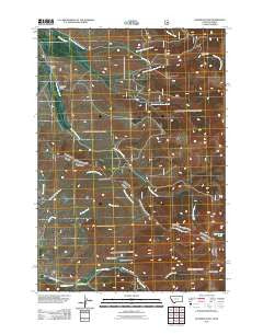 Deadman Pass Montana Historical topographic map, 1:24000 scale, 7.5 X 7.5 Minute, Year 2011