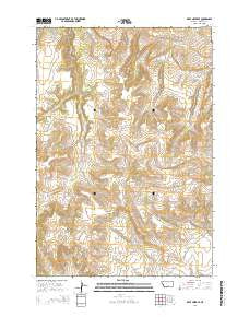 Deep Creek SE Montana Current topographic map, 1:24000 scale, 7.5 X 7.5 Minute, Year 2014