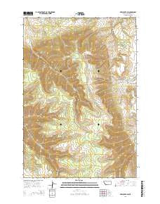 Deep Creek SW Montana Current topographic map, 1:24000 scale, 7.5 X 7.5 Minute, Year 2014