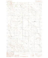 Deer Creek Church Montana Historical topographic map, 1:24000 scale, 7.5 X 7.5 Minute, Year 1983